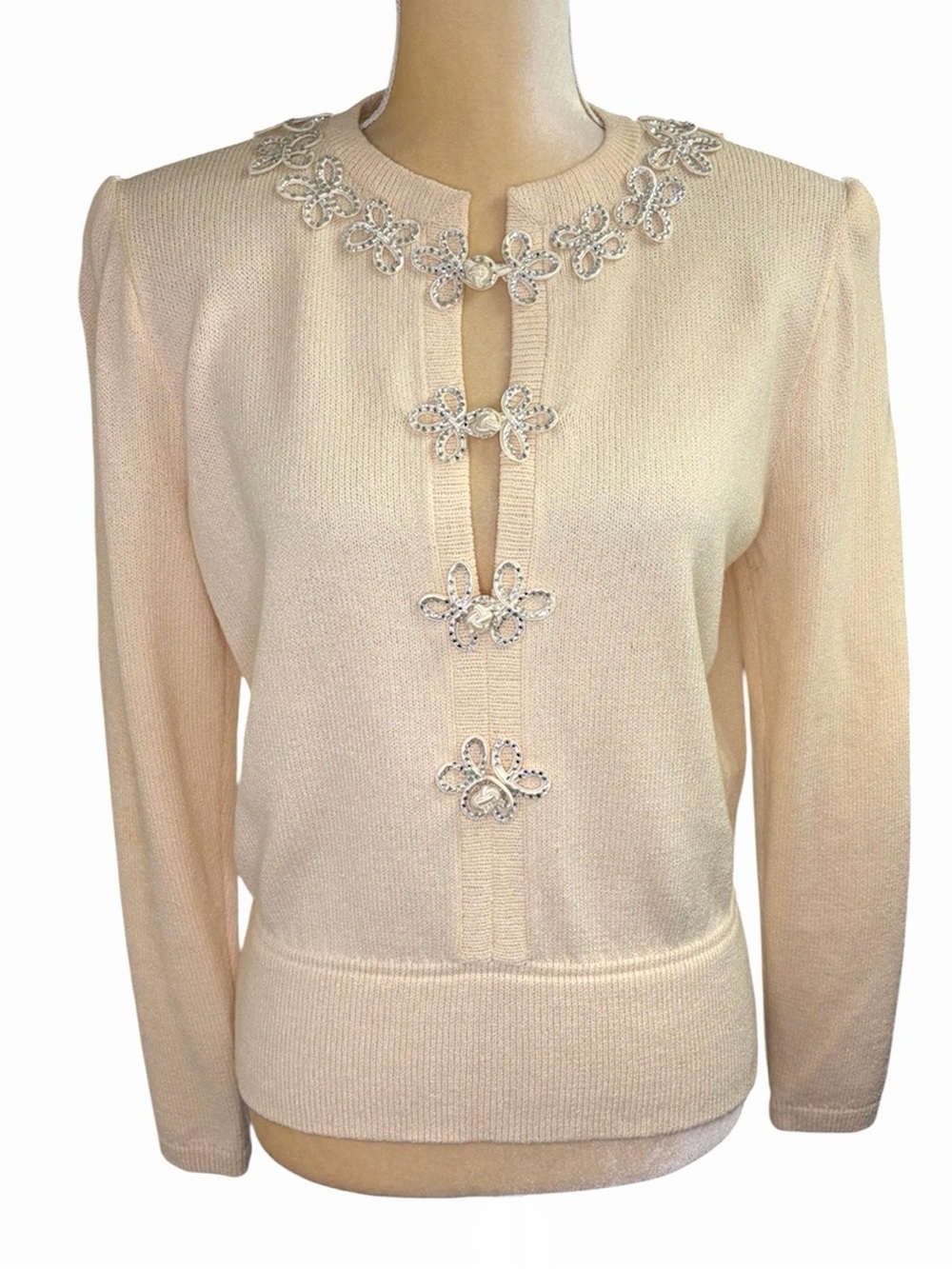 St. John For Saks Fifth Avenue Vintage Embellished Sweater 12